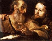 Gian Lorenzo Bernini Saint Andrew and Saint Thomas oil on canvas